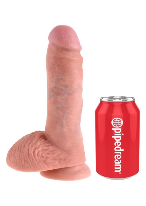 Cock 8 Inch With Balls Light skin tone