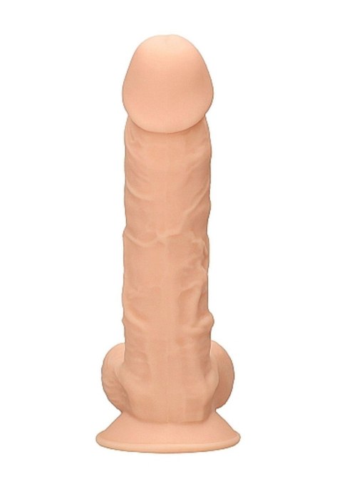 Silicone Dildo With Balls - 22,8 cm - Flesh