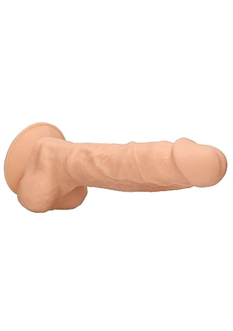 Silicone Dildo With Balls - 22,8 cm - Flesh