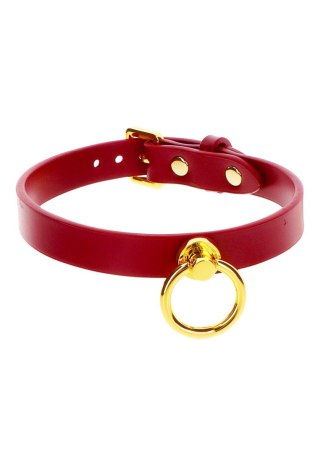 O-Ring Collar Red kołnierz BDSM