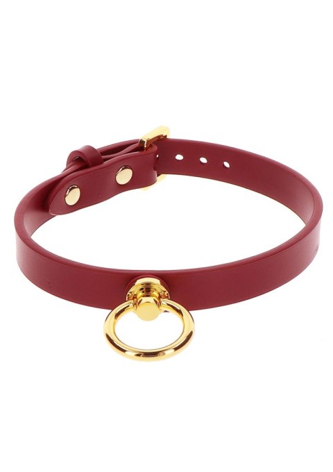 O-Ring Collar Red kołnierz BDSM