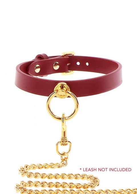 O-Ring Collar Red kołnierz BDSM