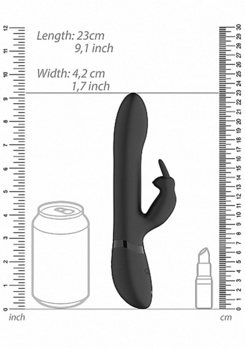 Amoris - Stimulating Beads Wibrator króliczek, rabbit - Black