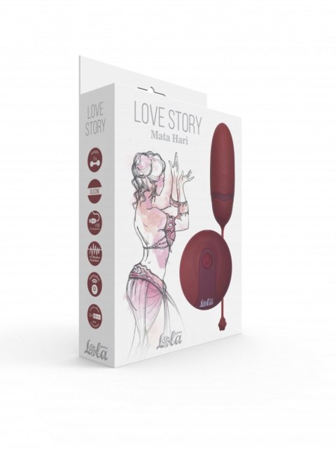 Egg with Remote Control Love Story Mata Hari Wine Red