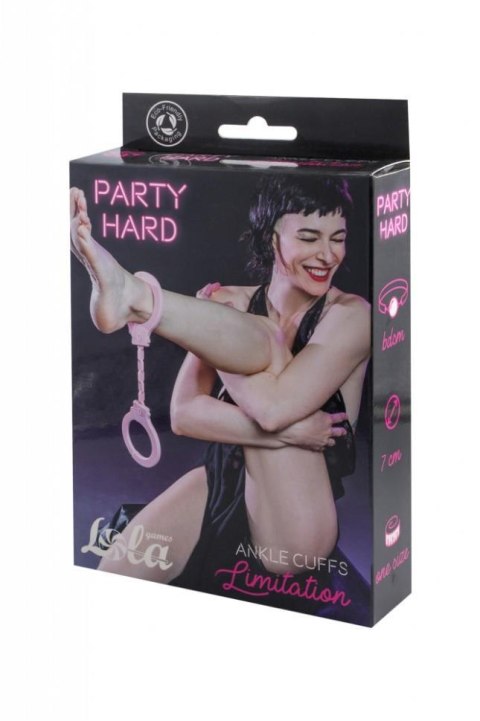 Kajdanki-Silicone Leggings Party Hard Limitation Pink