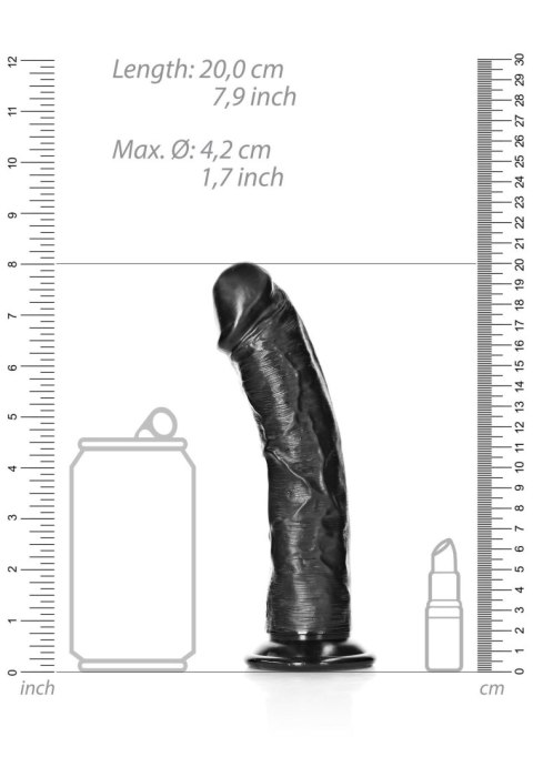 Curved Realistic Dildo with Suction Cup - 7""""/ 18 cm