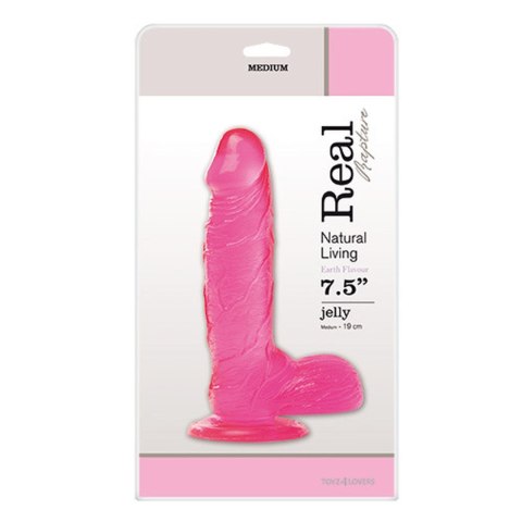 Dildo-JELLY DILDO REAL RAPTURE PINK 7.5""""""""""""""""