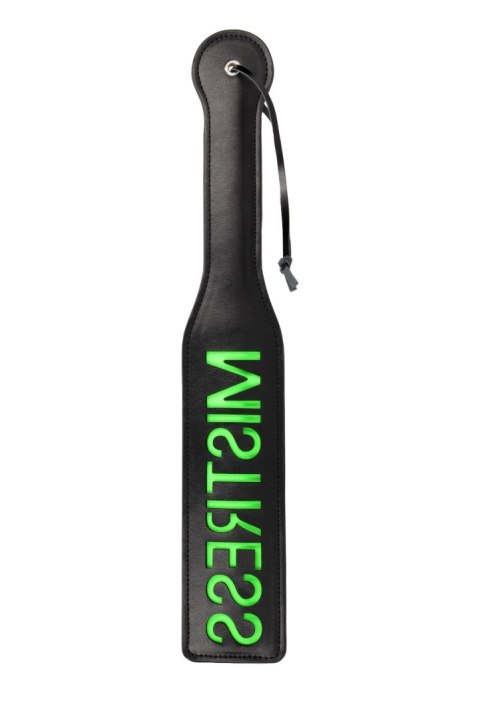 'Mistress'' Paddle - Glow in the Dark - Black/Neon Green