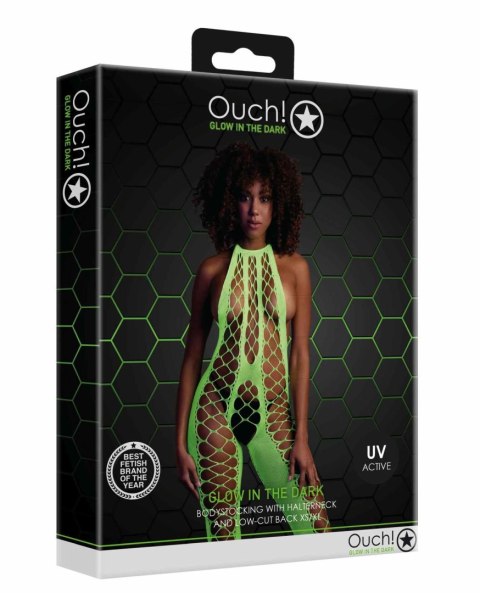 Bodystocking with Halterneck - Green - XS/XL