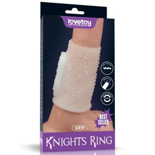 PIERŚCIEŃ NAKŁADKA VIBRATING DRIP KNIGHTS RING (WHITE) 24-0242