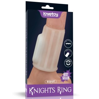 PIERŚCIEŃ NAKŁADKA VIBRATING RIDGE KNIGHTS RING (WHITE) 24-0243