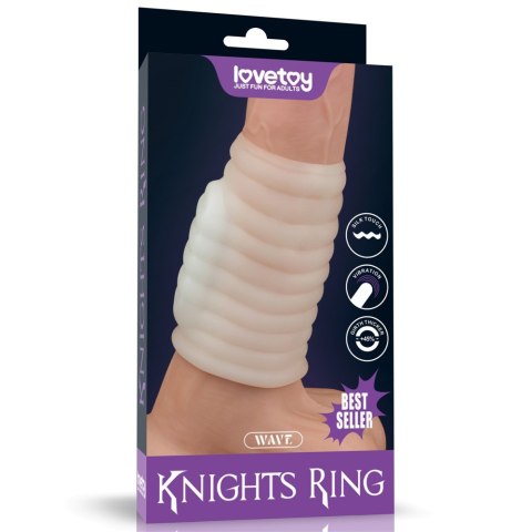 PIERŚCIEŃ NAKŁADKA VIBRATING WAVE KNIGHTS RING (WHITE) 24-0244