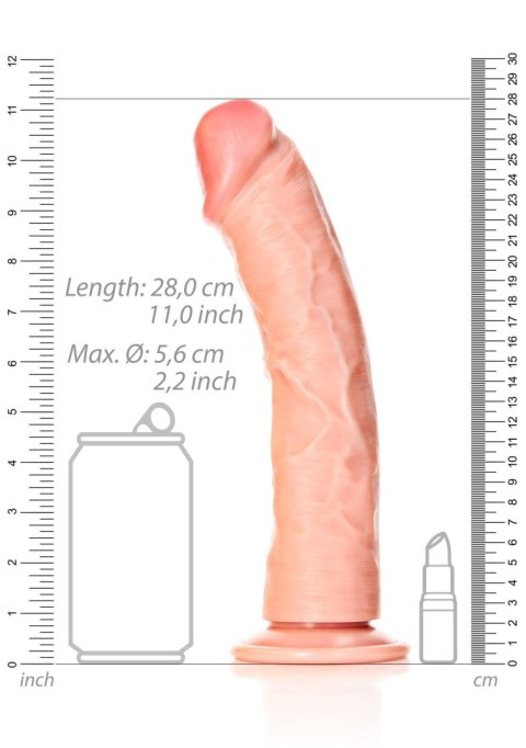 Curved Realistic Dildo with Suction Cup - 10""""/ 25,5 cm