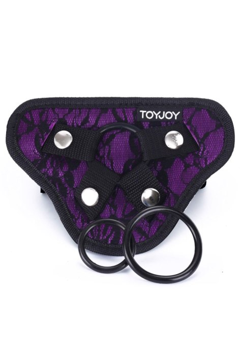 Strap-On Lace Harness Purple