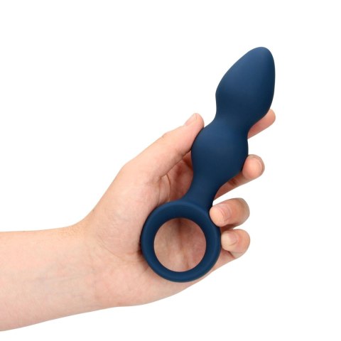 Teardrop Shaped Anal Plug, korek analny - Large - Baltic Blue