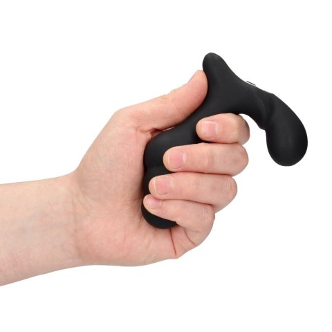 Stacked Vibrating Prostate Massager with Remote Control - Black