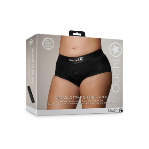 Vibrating Strap-on Brief - XL/XXL