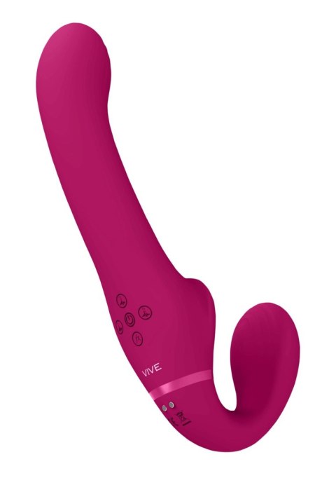 Ai - Dual Vibrating & Air Wave Tickler Strapless strap on