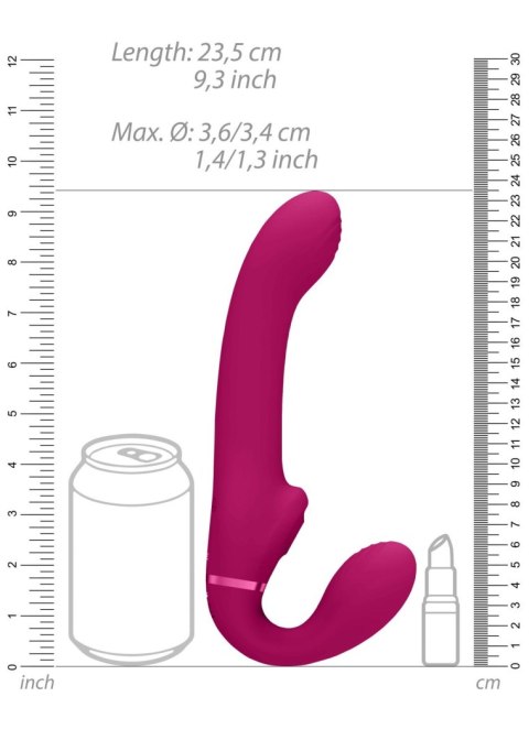 Ai - Dual Vibrating & Air Wave Tickler Strapless strap on