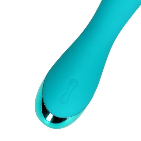 Smooth Silicone G-Spot Vibrator - Teal Blue