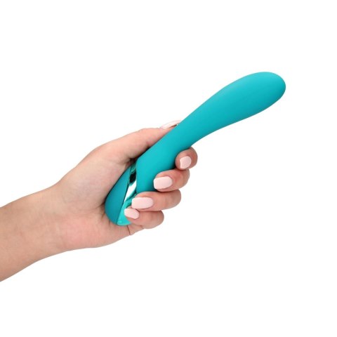 Smooth Silicone G-Spot wibrator - Teal Blue