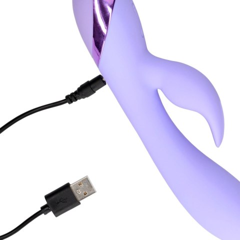 Smooth Silicone Rabbit Vibrator - Digital Lavender