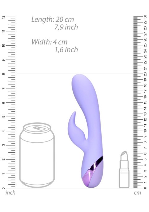 Smooth Silicone Wibrator króliczek, rabbit wibrator - Digital Lavender