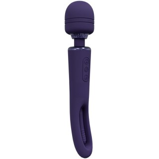 VIVE - Kiku - Mini wibrator Double Ended Wand, różdżka, mikrofon with Innovative G-Spot Flapping Stimulator - Purple