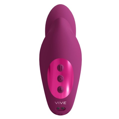 VIVE - Yuki - Rechargeable Dual Motor - G-Spot Vibrator with Massaging Beads - Pink