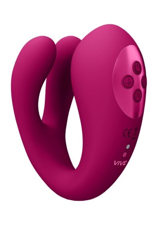 Yoko - Triple Action wibrator Dual Prongs with Clitoral Pulse Wave