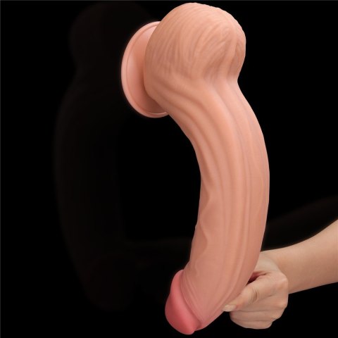 12'' KING SIZED SLIDING SKIN DUAL LAYER DONG 24-0333