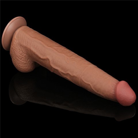 13.5'' KING SIZED SLIDING SKIN DUAL LAYER DONG 24-0342