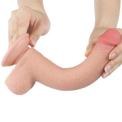 DILDO 9'' SLIDING SKIN DUAL LAYER DONG FLESH 24-0375