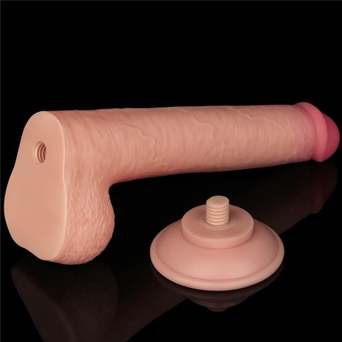 DILDO 9'' SLIDING SKIN DUAL LAYER DONG FLESH 24-0375