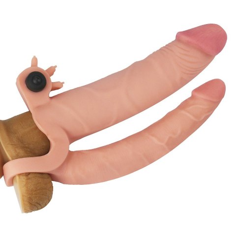 PRZEDŁUŻKA ADD 1" VIBRATING DOUBLE PENIS SLEEVE 24-0303