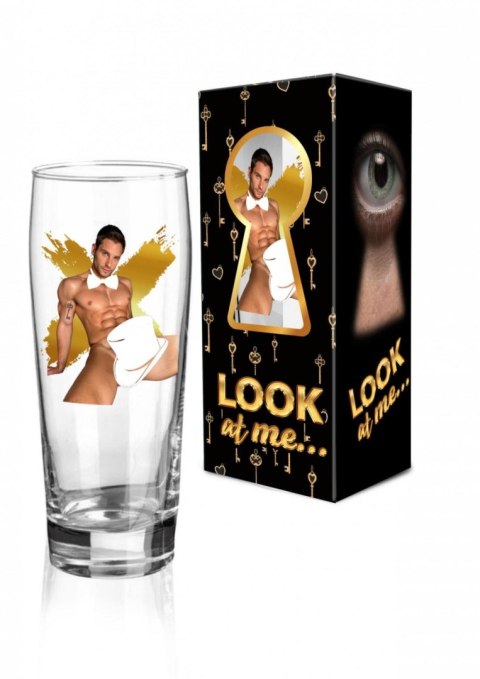 LOOK AT ME - Szklanka do piwa 500 ml - Mężczyźni