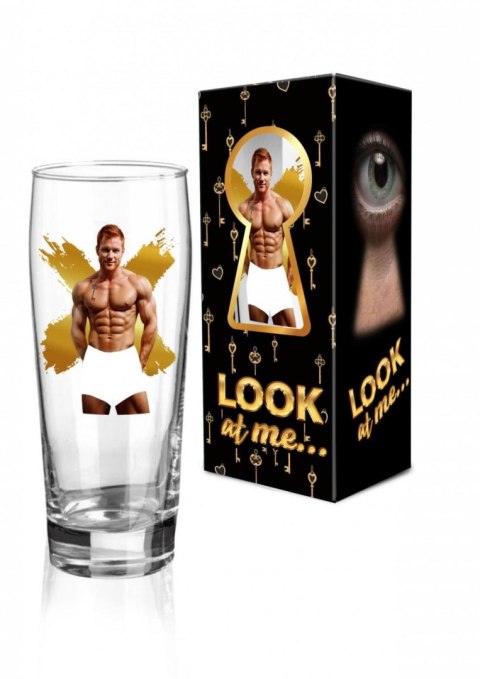 LOOK AT ME - Szklanka do piwa 500 ml - Mężczyźni