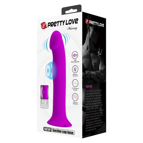 PRETTY LOVE - Murray PURPLE, 12 vibration functions 12 pulse wave settings Suction base