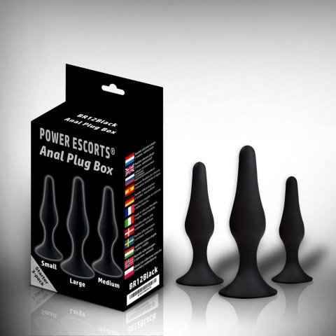 Plug - Anal Plug box 3 pack black