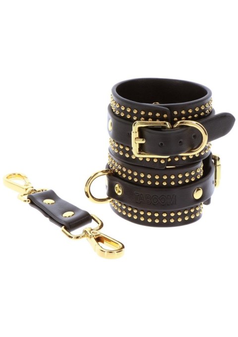 Studded Wrist Cufs Set Black