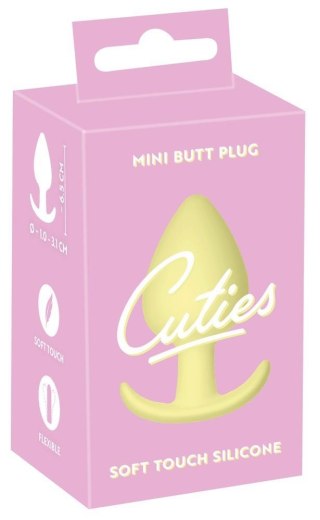 Cuties Plug, korek analnys Yellow