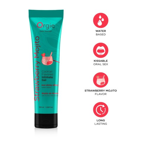 LUBE TUBE COCKTAIL - STRAWBERRY MOJITO - 100 ML 27-0071