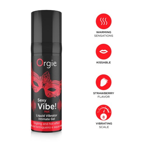 ŻEL STYMULUJĄCY SEXY VIBE! HOT - LIQUID VIBRATOR 15 ML 27-0003