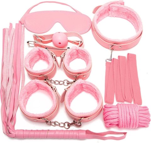 Fetish Fever - Bondage Set - 7 pieces - Pink