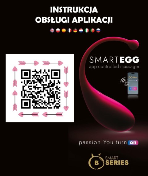 Jajeczko erotyczne sterowane aplikacją Smart Egg - App Controlled