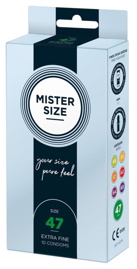 Mister Size 47mm pack of 10