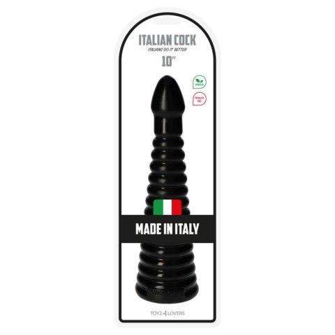 Plug, korek analny-Italian Cock 10""Black