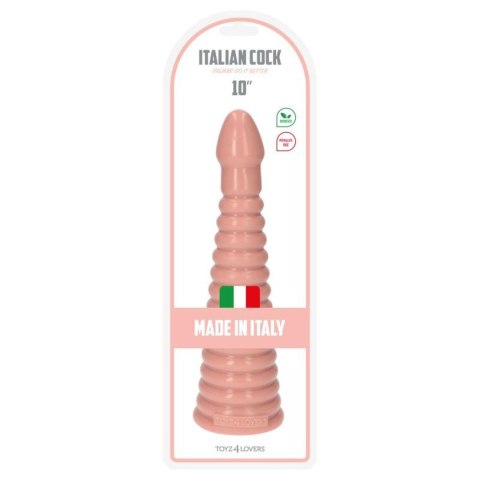 Plug, korek analny-Italian Cock 10""Flesh