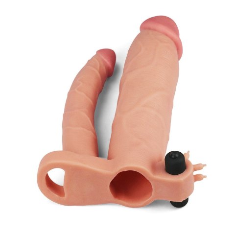 PRZEDŁUŻKA Z WIBRACJĄ ADD 3" VIBRATING DOUBLE PENIS SLEEVE 24-0436