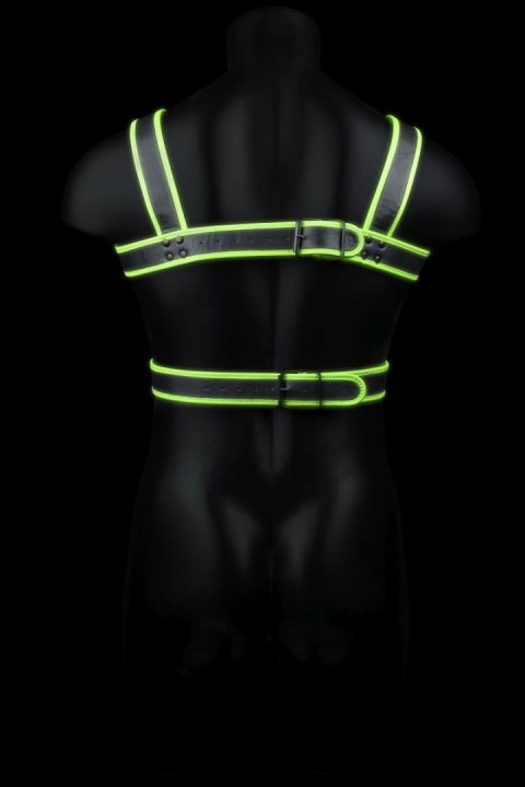 Body Harness - Glow in the Dark - Neon Green/Black - S/M